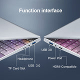 15.6 Inch 16G RAM 1TB/512G/256G ROM Business Notebook 1080P FHD IPS Screen Luminous Keyboard N5095 Gaming Fingerprint