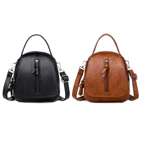 Fashion Women PU Leather Messenger Bag Soft Solid Color Flap Coin Purse Handbags Female Multi Layers Crossbody Shoulder Bags