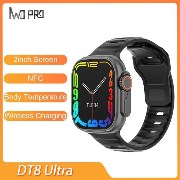 IWO DT8 Ultra Smart Watch for Men Series 8 NFC Smart Watch 8 GPS Tracks 2 inches Bluetooth Call Body Temperature Smartwatch