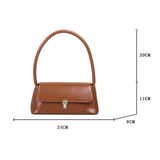 2022 New Retro Tote Bags for Women 2022 Trendy Vintage Handbag Female Small Subaxillary Bags Casual Retro Mini PU Shoulder Bag