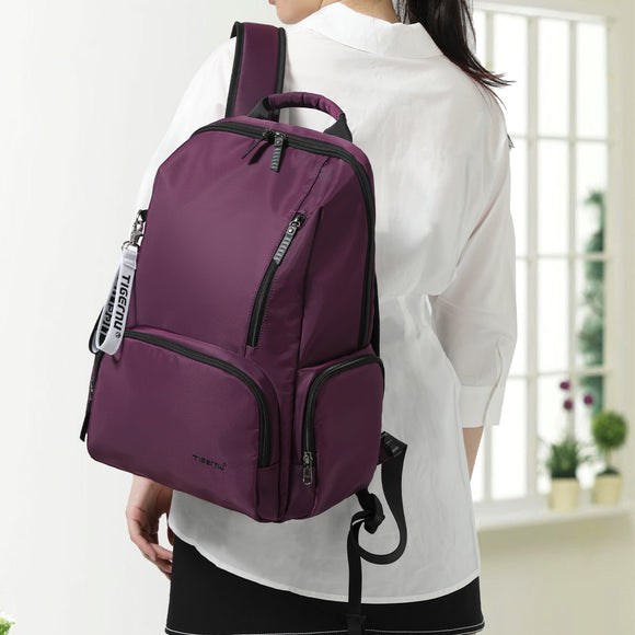 Tigernu New Women Casual Backpacks Outdoor traveling Multi Pockets Laptop Bags Daily Leisure Bags Splashproof School Mochila