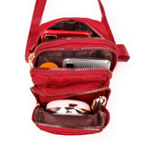 Fashion Women&#39;s Shoulder Bag Multifunctional Wallet Nylon Oxford Cloth Messenger Bag Zipper Mobile Phone Handbag Wrist Purse
