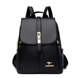 Genuine Brand Women Leather Backpack High Quality Female Back Pack for Girls School Bags Travel Bagpack Ladies Bookbag Rucksack