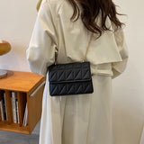 Fashion Metal Chain Shoulder Bag Solid Pu Leather Ladies Handbags Designer Crossbody Bags For Women