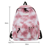 Popular Solid Color Students School Knapsacks Women Large Capacity Shopping Travel Backpacks Nylon Ladies Rucksacks