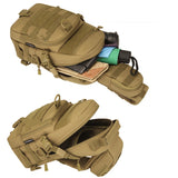 Protector Plus Tactical Sling Chest Pack Molle Military Nylon Shoulder Bag Men Crossbody Bag Military Outdoor Hiking Cycling Bag