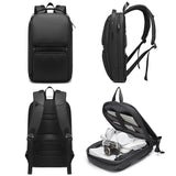 Fashion Men Backpack Business Large Slim 15&#39;&#39; Laptop Multi Function USB Charging Travel Backpack School Bag Teenager Quality