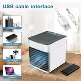 Mini Air Conditioning Fan 7 Colors Light USB Portable Air Conditioner 3 Gears Home Water Cooling Spray Air Conditioning Fan