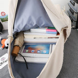Japanese Simple Women Backpack High Quality Nylon School Bag For Teenage Girls Large Capacity Outdoor Travel Backpacks Bookbags
