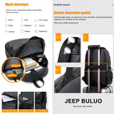 JEEP BULUO High Quality Men Ultralight Backpack For Male Soft Fashion School Backpack Laptop Waterproof Travel Shopping Bags Hot