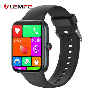 LEMFO Smart Watch 2023 Bluetooth Call Smartwatch Men Women DIY Watch Face Waterproof 1.83 Inch HD Curved Screen Fitness Bracelet