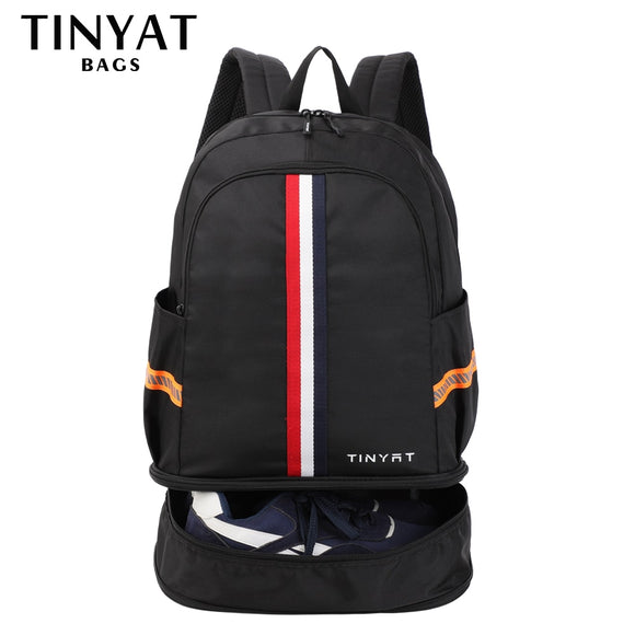 TINYTA Men's backpack Sports backpack Shoes Bag Women‘s’ Yoga bag Fitness Backpack Foldable School Backpack Travel Mochila