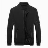 Autumn Jacket Men 2022 Fashion Korean Style Light Slim Plus Size 120kg Black Bomber Jacket Casual Coat Male Thin Baseball Jacket