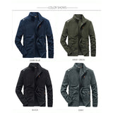 BROWON Brand Men Jackets 2022 Spring and Autumn New Men Fleece Jacket Solid Color Stand Collar Polar Fleece Jacket Men Clothing