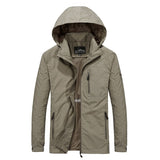 new plus size M~6XL Spring Autumn Mens Casual military Hoodie Jacket Men Waterproof Clothes Men&#39;s Windbreaker Coat Male