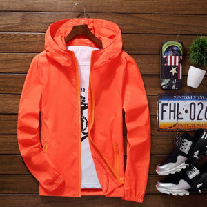 Sport Outdoor Cycling Thin Coat Jackets Man Casual Loose Men&#39;s Windbreakers Jacket Male&#39;s Candy-Colored Outwear Tops
