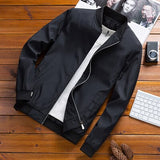 Spring Men&#39;s Bomber Jackets Male Outwear Slim Fit Solid Color Coats Fashion Man Streetwear Baseball Jackets Clothing