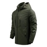 Hot Waterproof Jacket Men Soft Shell Military Tactical Cargo Windbreaker High Quality New Casual Hooded Coat Male Outdoor Men&#39;s