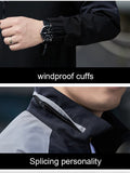 Fashion Clothing Coat Jackets Men Oversized Tops Zipper Bomber Jacket Coast Male Windbreaker Outdoor Jacket Men Oversized