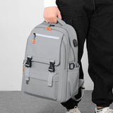Backpack Men Business Commuter 14/15.6/17 inch Laptop Bag Men&#39;s Large-capacity Leisure Travel Bags Nylon Light Student Schoolbag