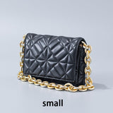 ZA Quilted Bag Branded Luxury Designer Women Shoulder Bags Thick Chain Square Purses 2022 Top Handbag Clutch Bags bolso mujer