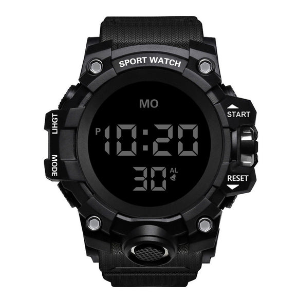 Luxury Men'S Watch Digital Simple Elegant Square Dial Watch Silicone Strap Temperament Dial Stopwatch Wristwatch Reloj Hombre