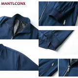 MANTLCONX Spring New Solid Color Men&#39;s Jacket Brand Windbreak Jacket Men&#39;s Coat Business Jacket Outwear Clothing Male Overcoat