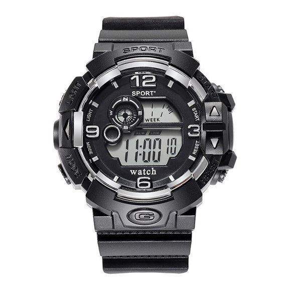 Cool Luminous Men Sport Watch High End Silicone Strap Military Wrist Watch Led Calendar Waterproof Digital Watches