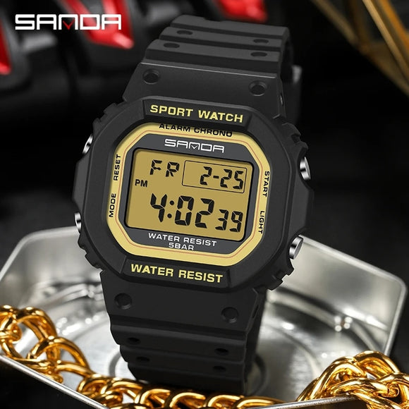 SANDA 2107 Waterproof Luminous Digital Watch Military Sports Men Wristwatch Men's Watches Relogio Masculino relojes para hombre