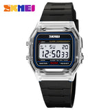 SKMEI 2056 Electronic Watch Men Women Fashion Waterproof Sport Calendar Date Wristwatch Countdown Clock Boy Girl Reloj Masculino