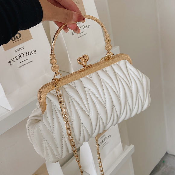 Elegant Handbags for Women 2022 Designer Luxury Wedding Party Women's Bag Trend Evening Bags Fashion Clip Bag Crossbody Bags