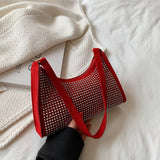Women&#39;s Bag PU Leather 2022 Dot Design Underarm Single Shoulder Bags for Women Casual Ladies Strap Shopper Handbags Purse