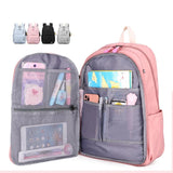 Girls Backpacks Casual School Bags Children Bookbag Primary Kids Satchels Teenagers Travel Bags Solid Knapsack Mochila Escolar