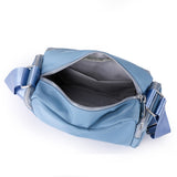 Women Bag Waterproof Nylon Handbags Pure Color Fashion Multi Function Large Capacity Crossbody Tote Bag Casual Messenger Mum Bag
