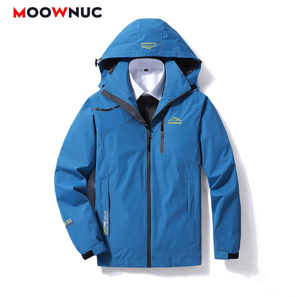 Windbreaker Coats Men's Jacket Male Casual Autumn Spring Overcoat 2022 Outdoors Youth Windproof Hombre Coveral Plus Size MOOWNUC
