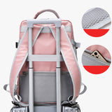 Women Travel Backpack Water Repellent Anti-Theft Stylish Casual Daypack Bag with Luggage Strap USB Charging Port Backpack