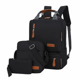 3pcs Set Backpack Men 15.6 Laptop Backpack Shoulder Bag Small Pocket for Travel School Business Work College Fits Up women bags