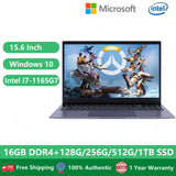 Ultrabook Gaming Metal Laptop Aluminum Alloy Notebook Windows 10 15.6&quot; 11th Gen Intel Core I7 1165G7 16GB+1TB Office Computer