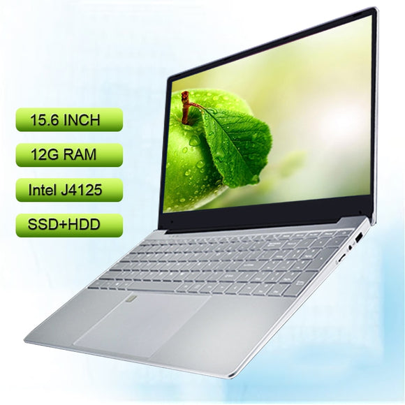 2022 New Laptop 15.6 Inch FHD IPS Screen Intel J4125 12G RAM Plus Extra Large Storage