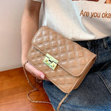 Fashion Small Crossbody Bags for Women Pu Leather Shoulder Messenger Bags Female Chains Purses and Handbags Luxury Designer 2022