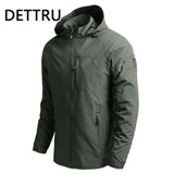 Outdoor Hiking Jackets Waterproof Hooded Windbreaker Coat Men&#39;s 2022 Autumn New Casual Jacket Tactics Military Jackets Men 5XL