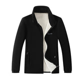 2022 Autumn/Winter New Men&#39;s Fashion Casual Versatile Solid-Color Velvet Coat Men Add Velvet Thickened Warm High-Quality Coat