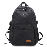 New Cotton Canvas Backpack Male Korean Version of Large Capacity Student Bag Female Retro Casual Outdoor Travel Backpack