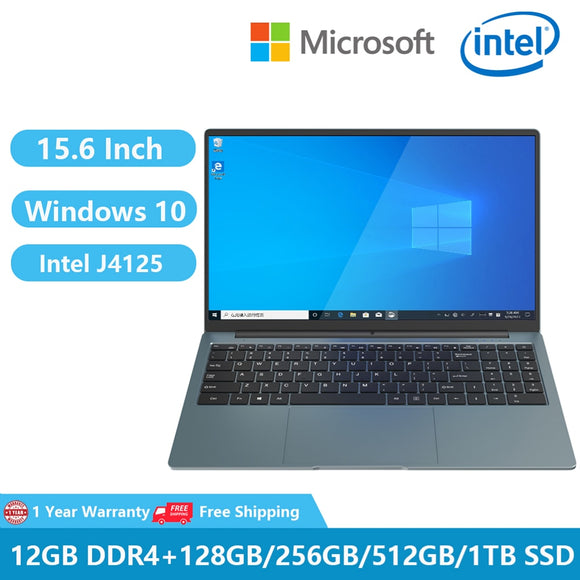 2023 Laptops Windows 10 Office Student Pink Notebook Netbook Gaming 15.6 Inch Intel Celeron J4125 12G+1TB Dual WiFi HDMI USB 3.0