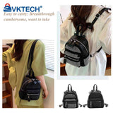 Small Rhinestone Backpack for Women Fashion Crystal Travel Casual Shoulder School Bag Portable Bagpack