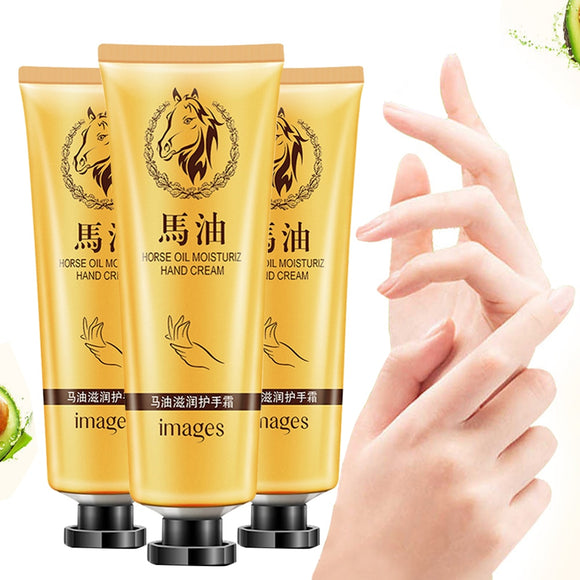 Moisturzing Hand Cream Horse Oil Repair Dry Skin Care Whitening Cream Non-greasy Anti-Aging Handcream Beauty Korean Cosmetics