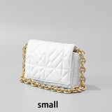 ZA Quilted Bag Branded Luxury Designer Women Shoulder Bags Thick Chain Square Purses 2022 Top Handbag Clutch Bags bolso mujer