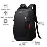 OIWAS School Bags 14 Inch Laptop Backpacks Waterproof Nylon 29L Casual Shoulder Bagpack Travel Teenage Men&#39;s Backpack Mochila