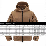 Tactical fleece jacket Military Uniform Soft Shell Casual Hooded Jacket Men Thermal Army Clothing