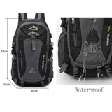 40L Unisex Waterproof Men Backpack Travel Pack Sports Bag Pack Outdoor Mountaineering Hiking Climbing Camping Backpack for Male